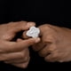 thumbnail image 5 of Anillos de Moissanita Cruz para Hombre Color D VVS1 Anillos de Diamante para Hombre Banda de Boda Anillos de Compromiso y Promesa de Plata Esterlina 925 para Él Talla 7-11, 5 of 7