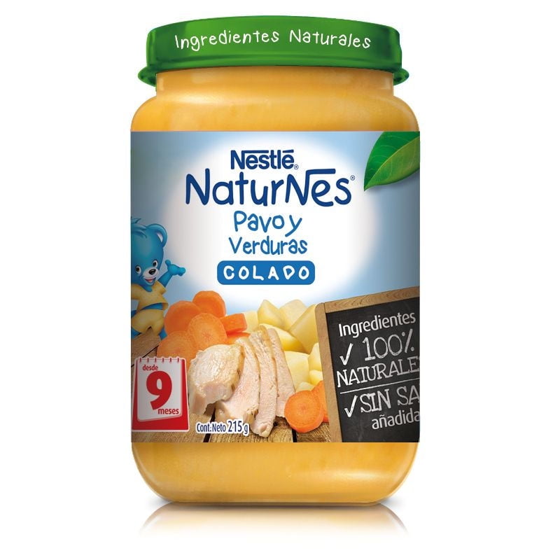 Colado Pavo Y Verduras 215 g Nestlé Naturnes