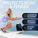 thumbnail image 4 of Fundas para defensas de barco Byllstore pack de 4 negras 20x56 cm, 4 of 7