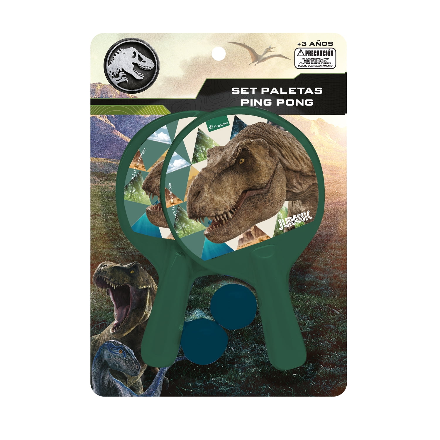 Set Paletas De Pong Pong Jurassic World