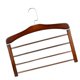 thumbnail image 4 of Organizador del almacenaje del armario de la suspensión de los pantalones de madera de 4 gradas marrón oscuro, 4 of 5
