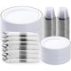 thumbnail image 1 of Set Vajilla BESTVIP 350 Pzas Plata BPA Free 50 Invitados, 1 of 2