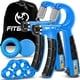 thumbnail image 1 of Kit de entrenamiento para fortalecedor de agarre manual FitBeast (paquete de 5) azul cielo, 1 of 6