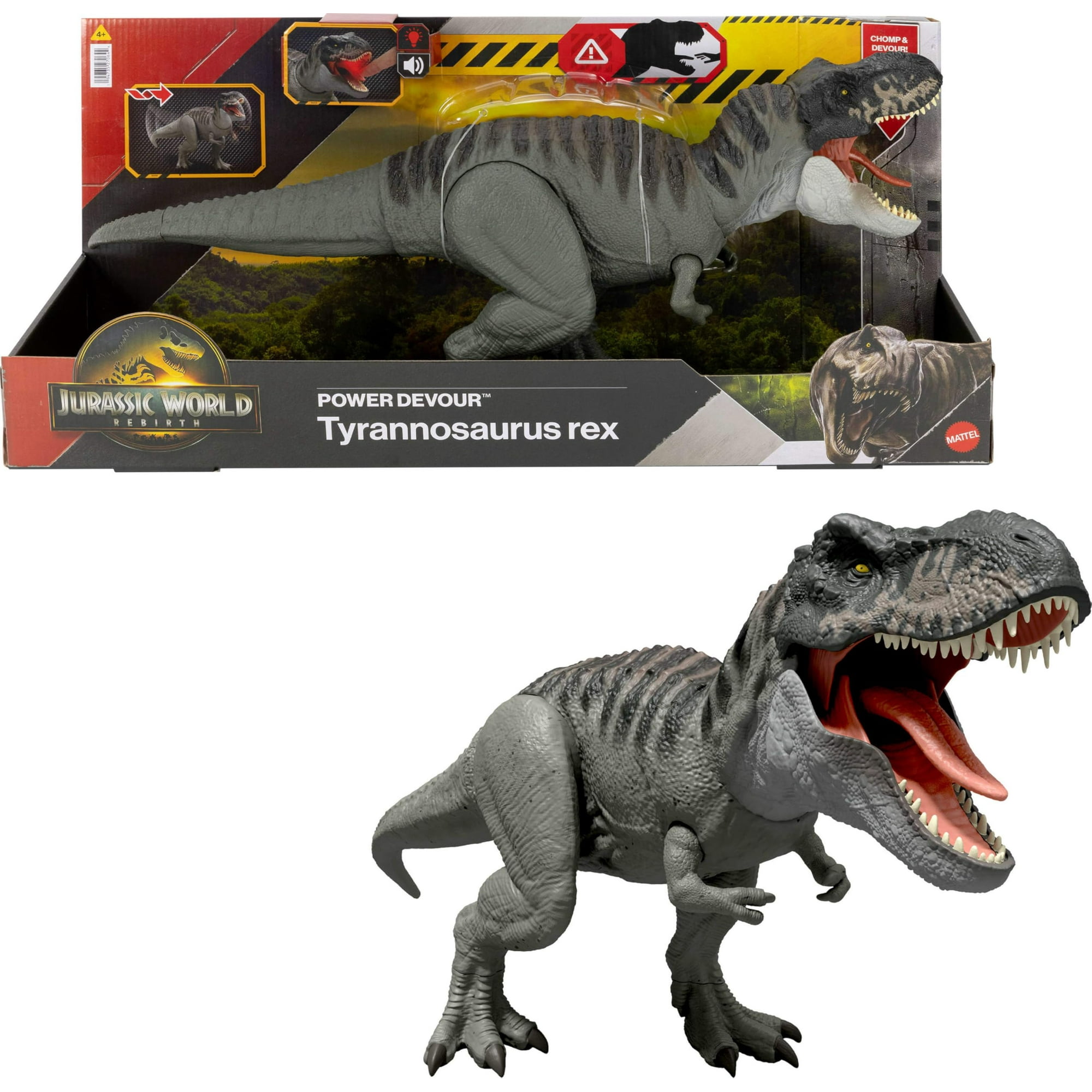 Jurassic World Rebirth Dinosaurio T Rex Mordida 4 Años+