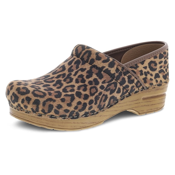 Zuecos Dansko Profesional Gamuza de Leopardo Mujer 7.5-8 US
