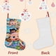 thumbnail image 3 of Loo Loo Kids Tema: Calcetines de Navidad, fino lino blanco para colgar en escaleras y chimenea, decoración navideña para el hogar, regalo de Navidad.54cm×38cm, 3 of 5