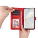 thumbnail image 3 of Funda tipo cartera FOXDOCK para Huawei Nova 12 Pro , diseño girasol en relieve, cuero PU, cierre magnético, soporte y tarjetero, 3 of 5