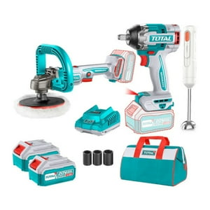 Kit Llave De Impacto 500 Nm, Pulidora Y Batidora 20V Total