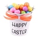 thumbnail image 1 of Cubo De Huevos De Pascua Con Huevos Decoración De Pascua De Dibujos Animados Para Celebración De Fiesta Lazo De Lunares Naranjas, 1 of 5