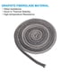 thumbnail image 4 of Uxcell 3/8"x 118" Junta de Estufa de Madera, Cuerda de Sellado de Tipo Redondo de Fibra de Vidrio con Grafito Resistente a Altas Temperaturas, Negro, 4 of 6