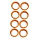 thumbnail image 1 of 8 Piezas De Fundas Para Ruedas De Equipaje De 2,05 Pulgadas De Diámetro, Suave Y Elástica, Antiara?azos, Color Naranja, 1 of 5