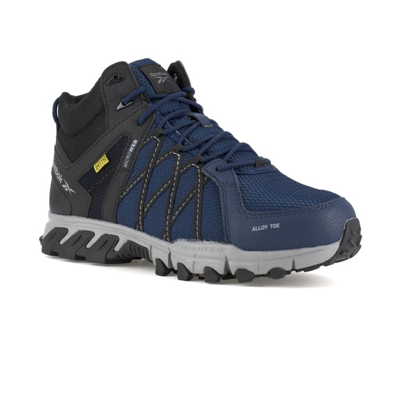 Bota Reebok Work Trailgrip Work AT Mid para hombre, color azul marino