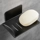 thumbnail image 1 of Jabonera de acero inoxidable autoadhesiva con escurridor para ducha, baño y cocina. Mantiene las barras de jabón secas y limpias., 1 of 7