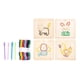 thumbnail image 4 of Cordón De Madera Juguete Bordado Rompecabezas Montessori Juguete Niños Niñas Preescolar Animal, 4 of 5