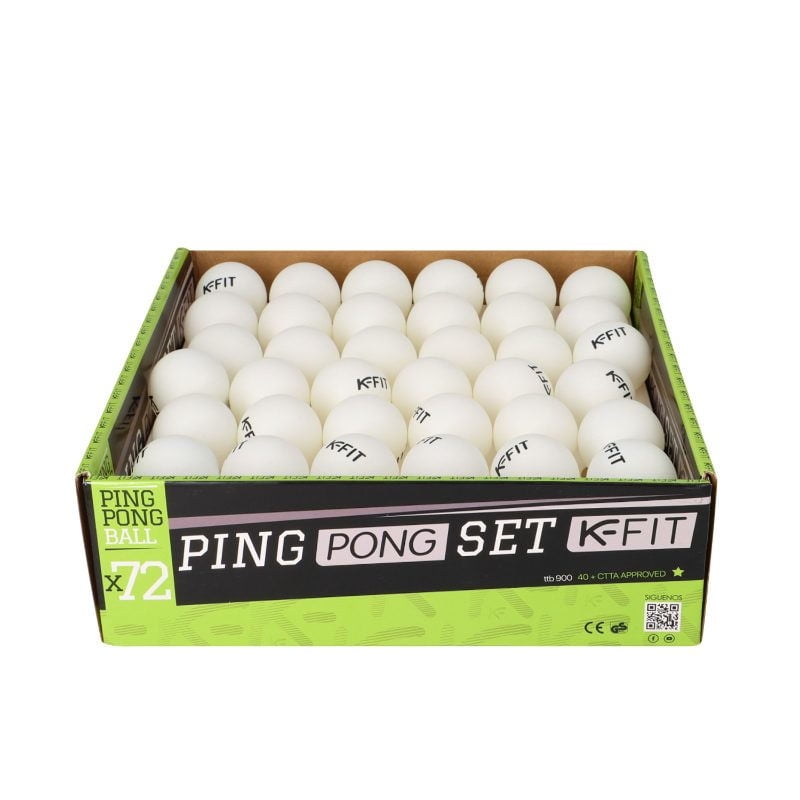 K-Fit - Pelotas De Ping-Pong Fb 830+ 1* 4+ X72 Blancas