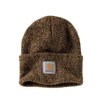 Gorro Carhartt De Punto Con Puños Para Hombre, Marrón Oscuro/Arenisca