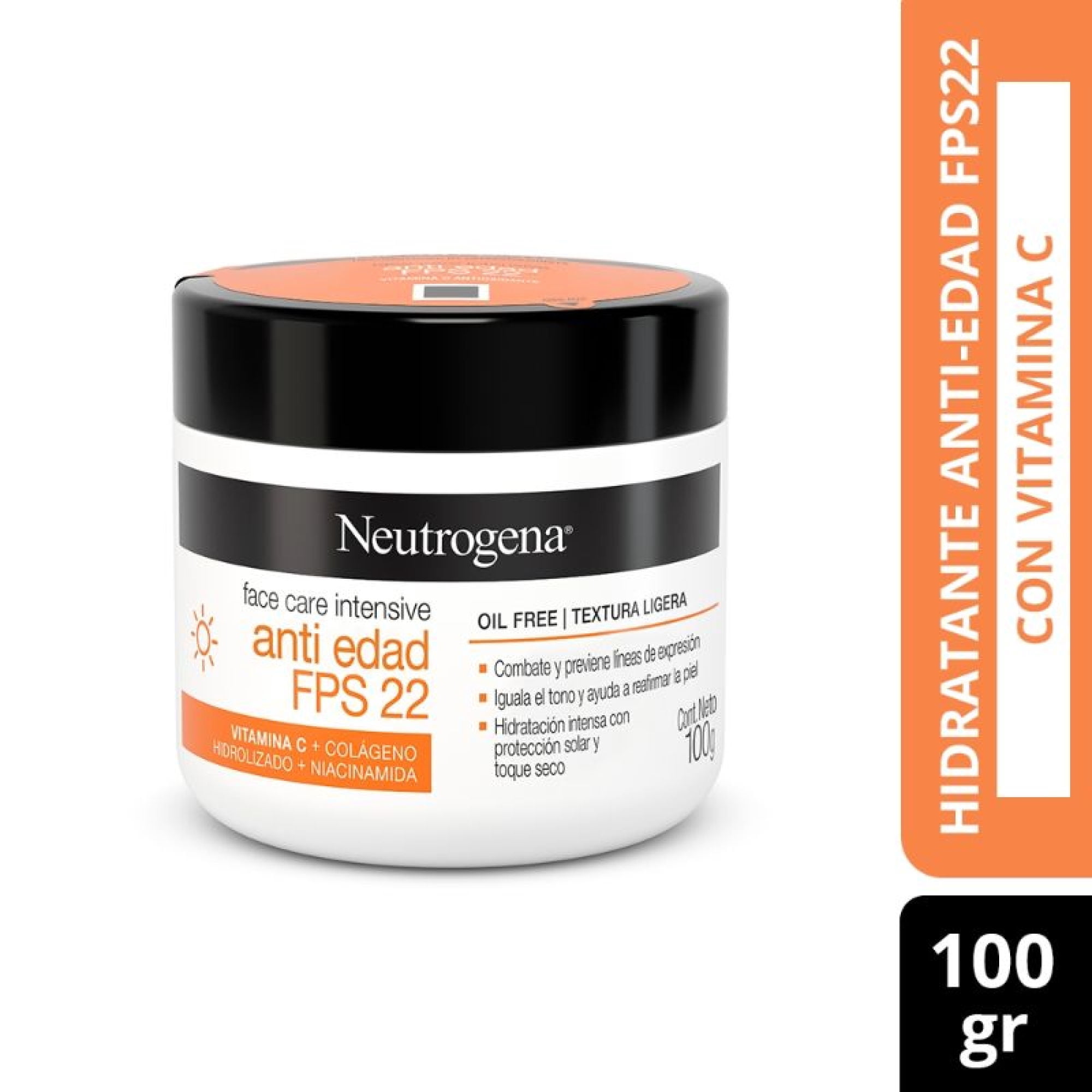 Crema Facial Neutrogena Face Care Intensive Antiedad Fps22