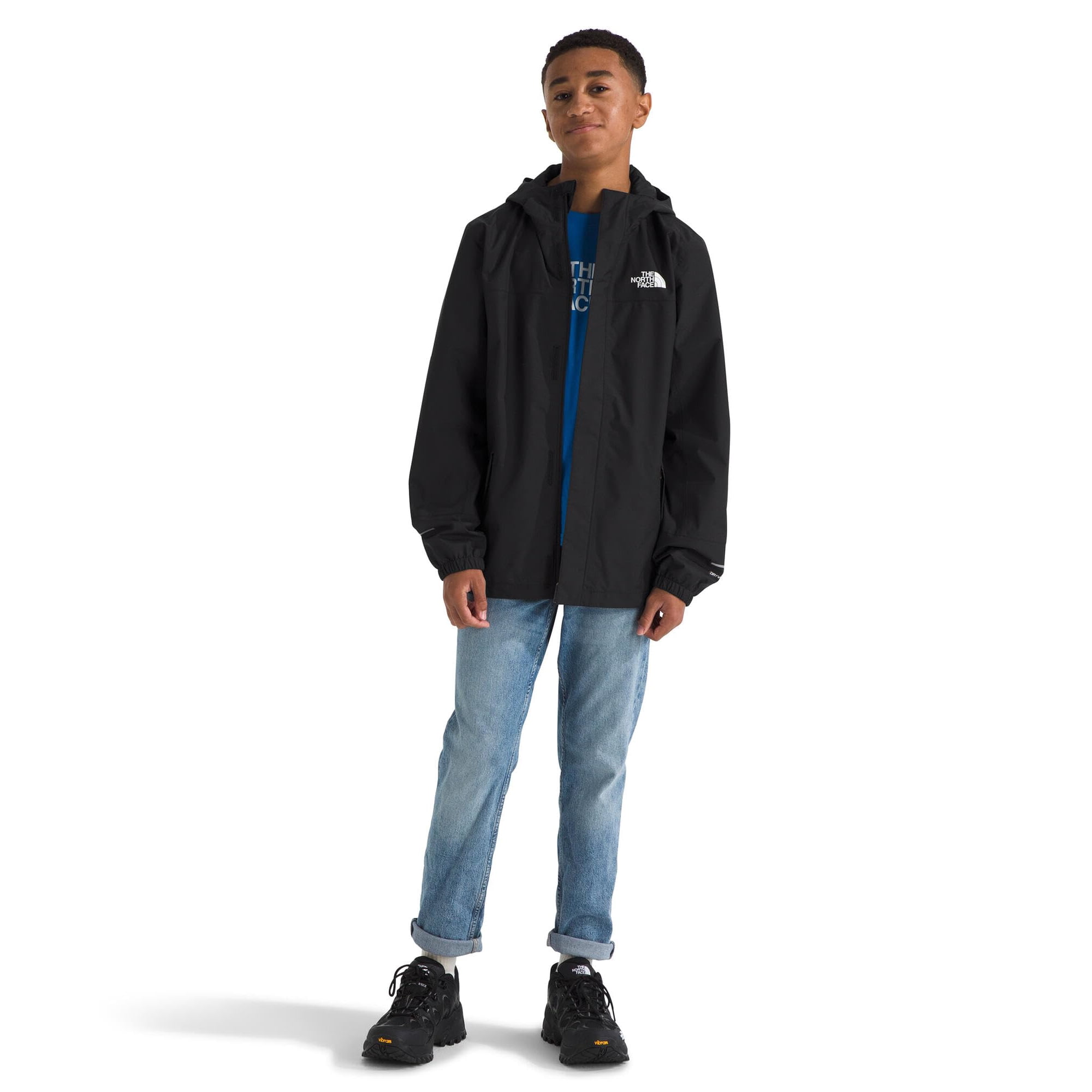 Chubasquero The North Face Antora Para Niños, Impermeable, Color Negro