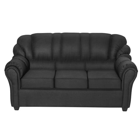 Colbox - Sofá Montana 3 Cuerpos Tela Negro