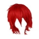 thumbnail image 2 of Peluca Corta de Cosplay, Anime Resistente Al Calor Unisex Moda Básica en Capas Spiky Peluca para Disfraz de Halloween Hombres Cosplayer Mascu , Rojo, 2 of 5