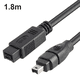 thumbnail image 1 of Cable de datos IEEE 1394 Firewire 800 a 400 Firewire Firewire 9 a 4 Cable 1394 1,8 metros negro, 1 of 8