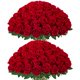 thumbnail image 1 of Flores artificiales InnoGear, 50 unidades, rosas rojas para decoración, 1 of 8