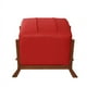 thumbnail image 2 of Pouf Marsella Pu Rojo, 2 of 3
