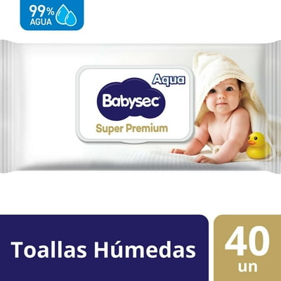 Toallitas Húmedas Súper Premium Cuidado Sensible 40 Un Babysec