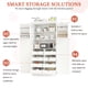 thumbnail image 3 of [Assembly Video Provided] TOPMAX 35.5x17.6x70.9inch Freestanding Kitchen Pantry Cabinet, Tall Storage Cabinet with 4 Doors, 2 Door Shelves, 8 Pull-out Trays and Adjustable Shelf for Dining Room, White, 3 of 3