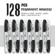 thumbnail image 2 of Marcadores Permanentes Buecs 128 Unidades Negro Punta Fina, 2 of 7