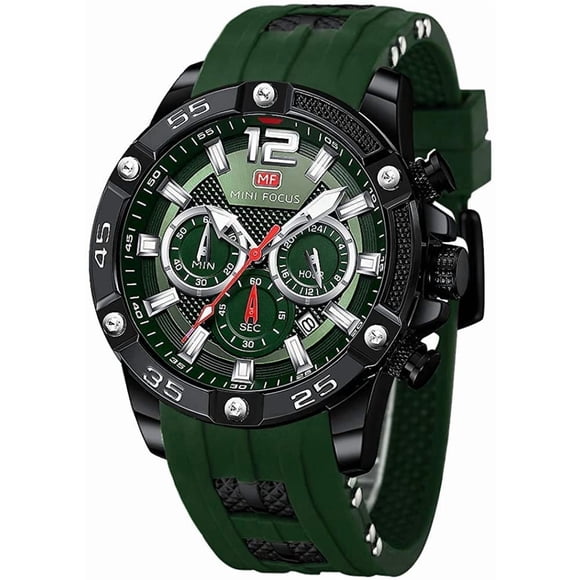 Reloj de pulsera AIMES con elegante correa de silicona impermeable para hombre