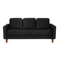 Latam Home - Sofa Venecia 3C Tela Velvet Negro