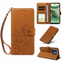 Funda Billetera Foxdock Compatible Con Infinix Smart 9 4G, Diseño Perrito Tierno, Ranuras Para Tarjetas Y Soporte Plegable