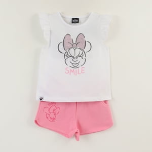 Conjunto Niña Blanco Minnie Smile Disney
