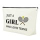 thumbnail image 1 of Bolsa de Maquillaje Mxrymvu con Raqueta de Tenis para Mujeres Amantes del Tenis, 1 of 7