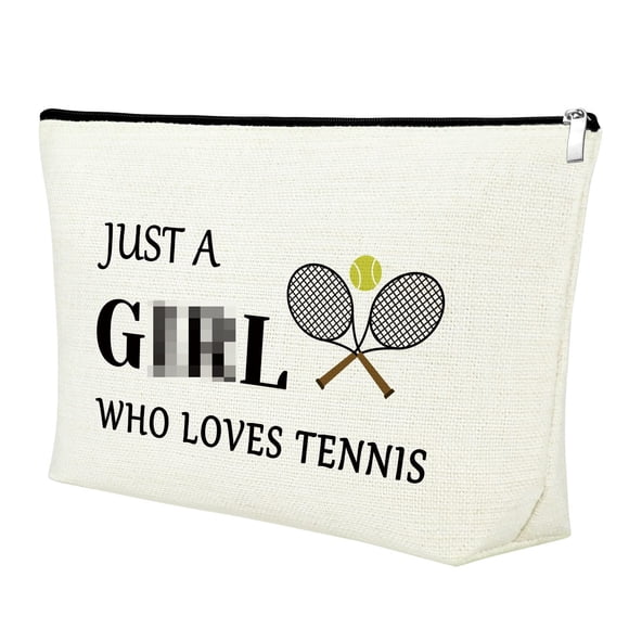 Bolsa de Maquillaje Mxrymvu con Raqueta de Tenis para Mujeres Amantes del Tenis