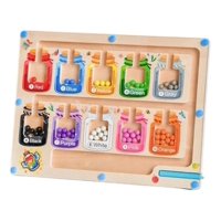 Genérico - Juego Magnetico Para Contar Y Saber Los Colores Cafe