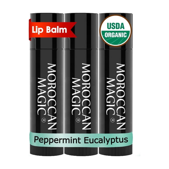 Bálsamo labial Moroccan Magic Menta y Eucalipto – Pack de 3