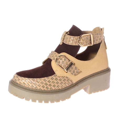 Botín Beige/Café Vía Franca