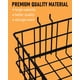 thumbnail image 3 of Juego De Cestas De Madera Perforada Incluye 4 Unidades Estilo Cuadrado Metal Negro, 3 of 6