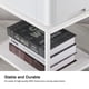 thumbnail image 3 of Soporte para Impresora BTY de 2 Niveles Blanco con Ruedas 42x30x35 cm, 3 of 7