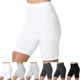 thumbnail image 5 of Pantalones cortos deportivos elásticos transpirables para mujer, pantalones cortos de verano lisos, 5 of 5