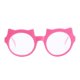 thumbnail image 2 of Gafas lindas de lentes de lentes de gata de gato para mu?ecas de 18 '' rojas, 2 of 3