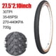 thumbnail image 3 of Neumático de repuesto para bicicleta de montaña MTB de 27,5 x 2,10 pulgadas, 30 TPI, 3 of 5