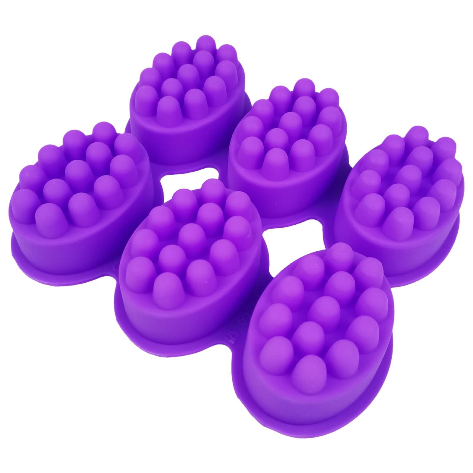 Magideal - De Silicona Para Jabón De 6 Cavidades, Barra De Masaje 3d, De Jabón Hecho , Fabricación De , Suministros Para Manualidades Diy