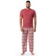 thumbnail image 1 of Conjunto de pijama IZOD de jersey de manga corta y pantalones IZOD para hombre, 1 of 5