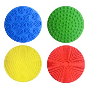 Bothyi - 4 Almohadillas Sensoriales Circulares Para Caminar, Juguete De Viaje Para Guarderías, Desarrollo Y Formación.