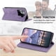 thumbnail image 4 of Funda tipo cartera con bloqueo RFID para Xiaomi 15 Con tapa abatible, portatarjetas, cierre magnético, TPU y soporte Morado, 4 of 6