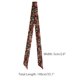 thumbnail image 3 of INSPIRE CHIC Bufandas de Chifón Floral Cuadradas Delgadas Largas Pañuelo Cuello Largo-Negro Rojo 140x5cm, 3 of 7
