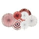 thumbnail image 1 of Juego de Abanicos de Papel Uxcell Oro Rosa 6 Piezas, 1 of 3